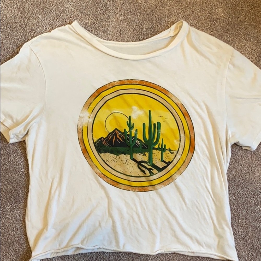 Graphic T Crop Top